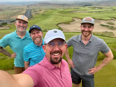 Mills, Jesse, Ben, and Mike at Gamble Sands